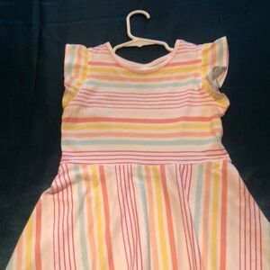 Colorful Striped Kids Dress